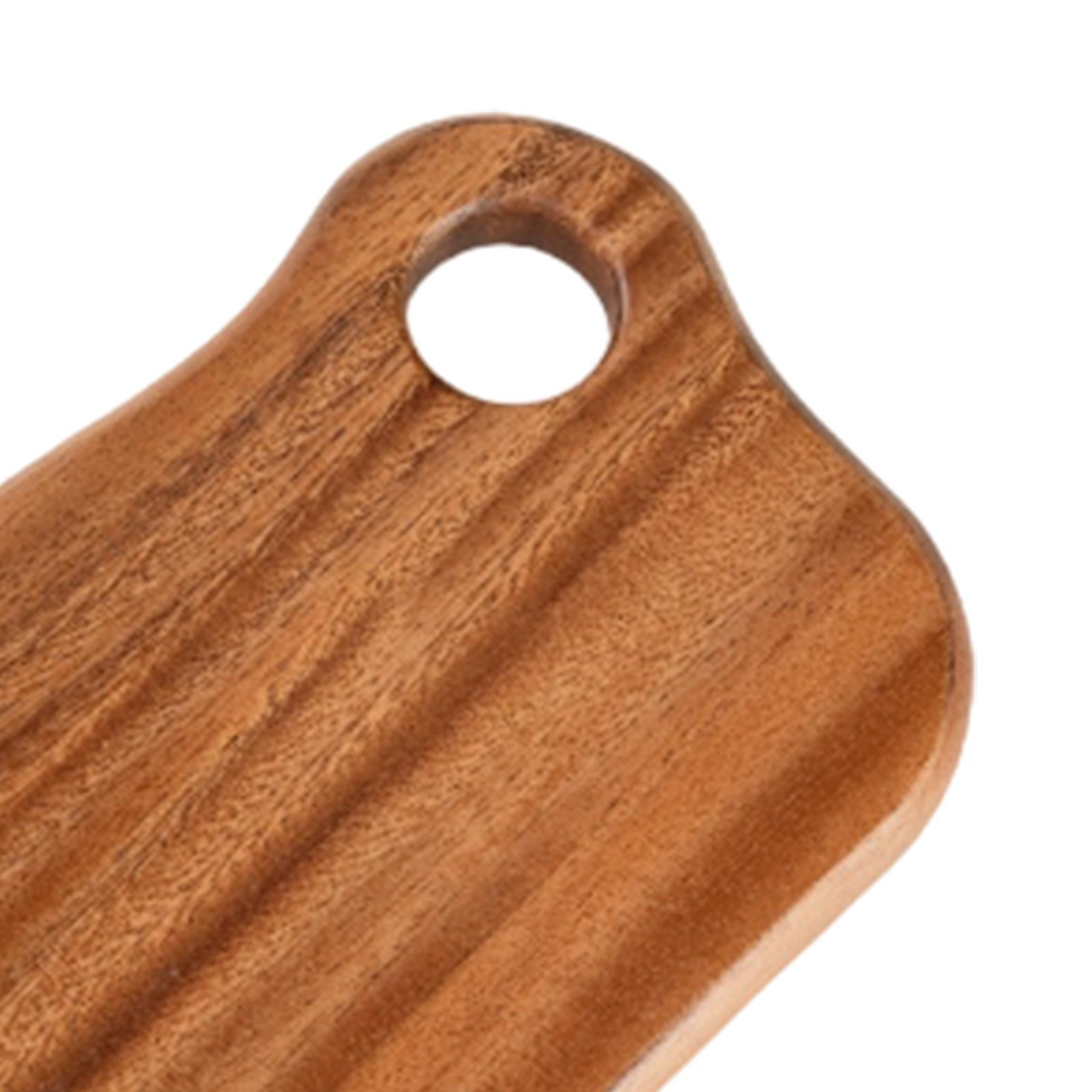 Fancyes Wood Cutting Board Cheese Board Serving Board, Food Serving Tray,Chopping Block Small Bread Board for Steak Cheese Meat Fruit Walnut S