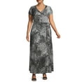 thumbnail image 4 of Ella Samani Plus Size Short Sleeve Maxi Wrap Dress, 4 of 6