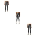 thumbnail image 3 of Qarigey Mallas de cuero para mujer, pantalones pitillo de Yoga de cintura alta, sin grietas, pantalones ajustados de realce, medias sexis de Type1 NO1, 3 of 6