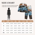 thumbnail image 4 of Fotbe Rustic Vintage Truck Autumn Pattern Long Sleeve Pajama Set for Women,Sleepwear Set,2-piece Loungewear Set,Soft PJs Comfy Nightwear with Pockets -Small, 4 of 7