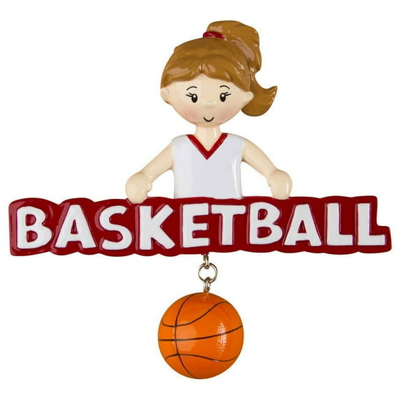 Basketball Girl Personalized Christmas Ornament DO-IT-YOURSELF