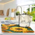 thumbnail image 5 of Dish Drying Mat Kitchen Pad Large Counter Absorbent Dish Mats Drainer Seamless Sunflower Pattern, 5 of 8