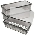 thumbnail image 2 of PENGXIANG 3 Pcs Flatware Plastic Trays with Lid Cutlery Organizer Silverware Countertop Storage Containers Boxes, 2 of 10