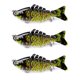 thumbnail image 2 of Soidarity Paquete de 3 señuelos de pesca de plástico de agua salada cebo falso atracción al aire libre Swimbaits artificiales Crankbait accesorio 10cm Pescar tipo 11 Soidarity OD023723-11, 2 of 6