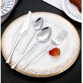thumbnail image 5 of Juego de 8 piezas de acero inoxidable, juego de cubiertos de acero inoxidable, cuchillo para carne, cuchara de cena, tenedor de cena, cuchara de postre, 5 of 5