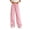 Pink, variant on Bosfbaoi Sweatpants for Women Striped Wide Leg Drawstring Elastic Waist Loose Casual Trousers with Pockets