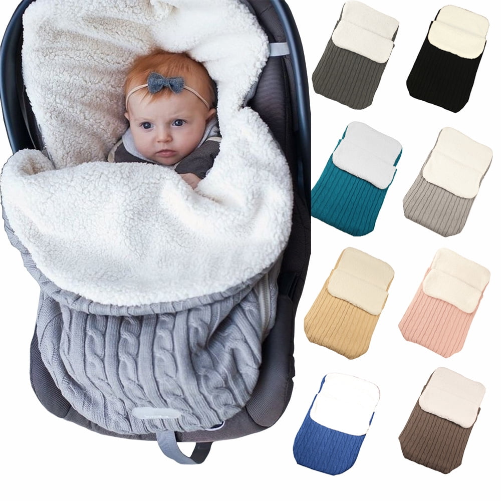 Baby Stroller Sleeping Bag Thick Woolen 