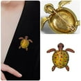 thumbnail image 2 of DUHGBNE Fashion Floral Brooch Pin Gold Plated Flower And Bee/Sea Turtle Decorative Garment Dress Jewelry For Women Party Accessory Brooches Pin, 2 of 9