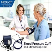 LotFancy Manual Blood Pressure Cuff, Aneroid Sphygmomanometer and Stethoscope Kit, BP Cuff 10-16