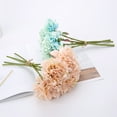 thumbnail image 3 of Wedding Romantic Bouquet Bride Bridal Bouquets Bridesmaid Bouquet Artificial Flowers Valentine's Day 1 Bunch Chrysanthemum Silk Flower Wedding Party Simulated Bouquet, 3 of 8