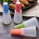 thumbnail image 2 of 4 Colors Silicone Oil Bottle Brush with Lid Set Soft Sauce Bottle with Silicone Basting Brush Cooking Oil Bottle Brushes for Pastries BBQ Meat Honey, 2 of 5
