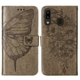thumbnail image 2 of Galaxy A30 / A20 Phone Case, Dteck Embossed Butterfly PU Leather Wallet Foilo Case Stand Protective Cover with Hand Strap [Built-in card slots/money pocket] for Samsung Galaxy A30 A20, Gray, 2 of 5