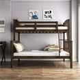 thumbnail image 6 of Furniture of America Tales Wood Twin over Full Bunk Bed with Ladder in Merlot, 6 of 18