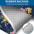 thumbnail image 4 of Pioneer Flower Floral Print Pattern Bathroom Rugs Sets 3 Piece,Toilet Cover Set,Absorbent Non Slip Bathroom Mats Sets with U-Shaped Contour Rug Toilet Rug Set, 4 of 5