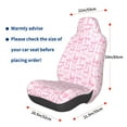 thumbnail image 3 of Disketp Ribbon Bow Car Seat Covers Universal Front Seat Coves for Car Accessories ,Padded Car Covers for Automotive, SUV, Truck, and Van, 3 of 5