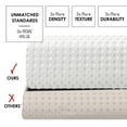 thumbnail image 3 of LammaLoe White Shower Curtains, Waffle Weave Heavy Duty Fabric Shower Curtain, 72” x 72" Hotel Luxury 256 GSM Bathroom Curtains, 3 of 7