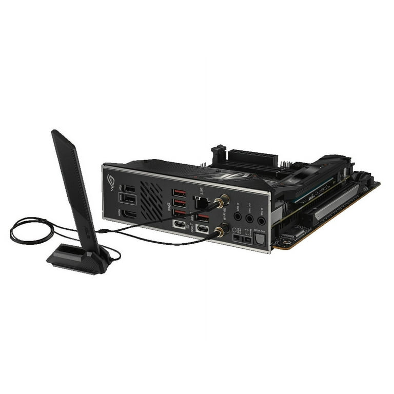 ASUS ROG Strix B650E-I Gaming WiFi AMD B650 AM5 Ryzen™ Desktop 9000 8000 & 7000 mini-ITX mITX motherboard, 10+2 power stages, DDR5, 2x M.2 slot, PCIe® ASUS ROG Strix B650E-I Gaming WiFi AMD B650 AM5 Ryzen™ Desktop 9000 8000 & 7000 mini-ITX mITX motherboard, 10+2 power stages, DDR5, 2x M.2 slot, PCIe®