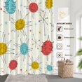 thumbnail image 4 of Yellow Blue Red Christmas Christmas Trees Decor Shower Curtain Set,Colorful Dots Polyester Shower Curtain for Shower Stall Bathroom Waterproof with 12 Hooks 72x72 Inch, 4 of 5
