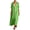 Green, variant on Women Lightweight Crinkle Linen Maxi Dress Contrast Placket Roll Sleeve Loose Long Shirt Breathable Beach Vacation Cover Up