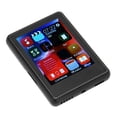 thumbnail image 4 of Reproductor MP3 Bluetooth 5.0 compatible con radio FM, pantalla táctil completa de 2,4 pulgadas, reducción de ruido HD, reproductor de música MP3 portátil, color negro, 4 of 14