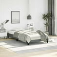 thumbnail image 1 of vidaXL Bed Frame Dark Grey 100x203 cm Twin XL Fabric, 1 of 6
