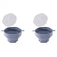 thumbnail image 1 of 2X Tazón de Silicona para Palomitas de Maíz para Microondas, Cubo Plegable para Hacer Palomitas de Maíz con Tapa, Herramienta Plegable para Hornear en la Cocina, Color Gris, 1 of 2