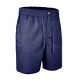 thumbnail image 4 of Men's Casual Summer Shorts Lightweight Breathable Classic Fit Elastic Waist Drawstring with Button Detail and Side Pockets for Lounge Beach Vacation Golf Everyday Wear, 4 of 8