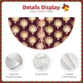 thumbnail image 3 of Daiia Golden Christmas Balls Drawing Merry Christmas Tree Skirt , Xmas Large Lace-up Tree Skirt, Santa Snowflakes Rustic Home Decorations New Year Party Farmhouse Decor-36", 3 of 6