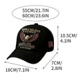 thumbnail image 3 of Veteran Commemorative Cap, Embroidered Baseball Cap with Eagle Printed, Adjustable Metal Buckle, Casual Outdoor Hat for Men & Women (Black), 3 of 6