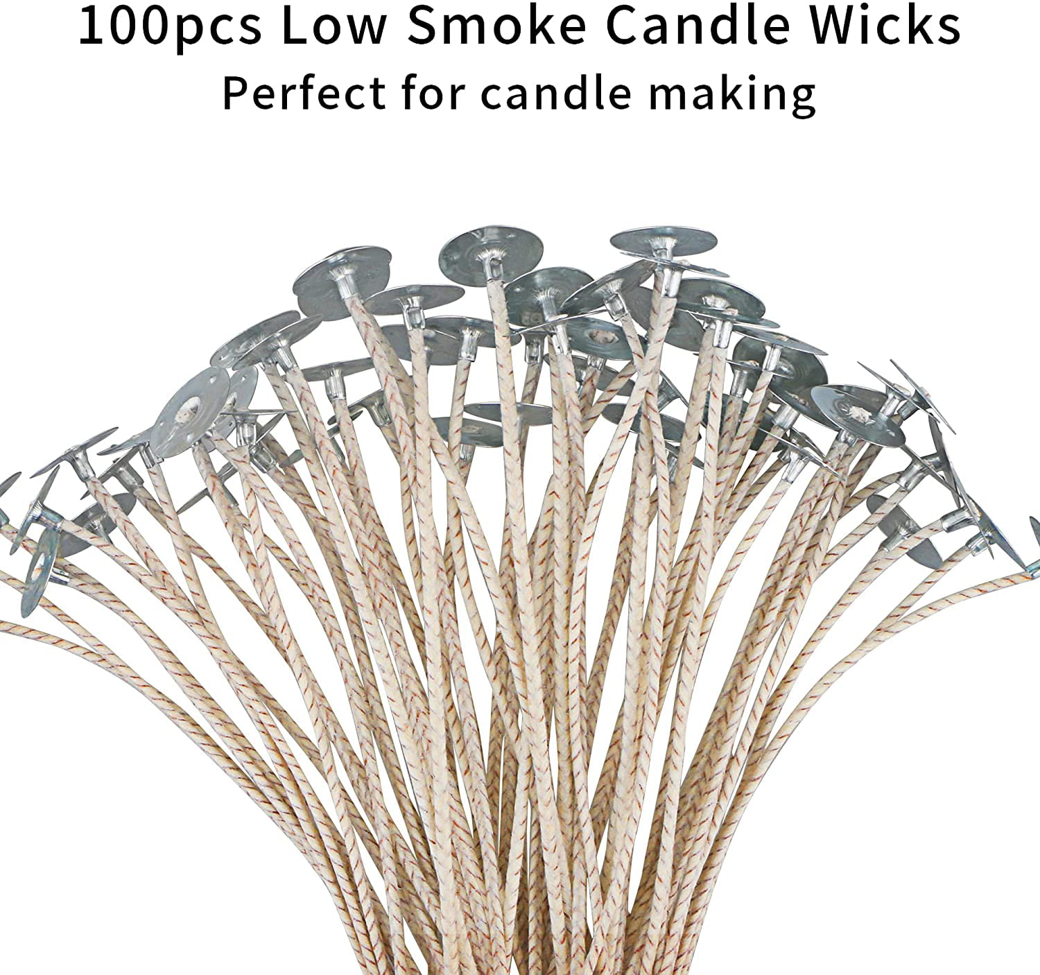  BEADNOVA Candle Wicks 6 Inch 50pcs