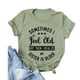 thumbnail image 2 of Blusa elegante estampada verde oliva y negra, cuello redondo, mangas cortas, estilo casual chic para mujer, talla XL, 2 of 4