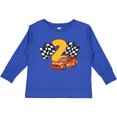 thumbnail image 3 of Inktastic Number Two Race Car Boys or Girls Long Sleeve Toddler T-Shirt, 3 of 5