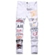 thumbnail image 3 of Pantalones vaqueros rasgados elásticos de alta calidad para hombre, Jeans de estilo Hip Hop juvenil, color negro, 2023, 3 of 5