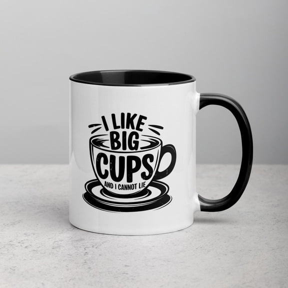 Like Big Cups Ceramic Coffee Mug Funny Kitchen DE1cor Gift