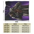 thumbnail image 2 of The Undertaker Blanket, Super Soft Throw Blanket, Cozy Flannel Blankets For Boys Girls, Warm Blankets For Couch Sofa Bed, 50"X40", 2 of 9