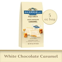 GHIRARDELLI White Chocolate Candy SQUARES with Caramel Filling, 5 oz Bag