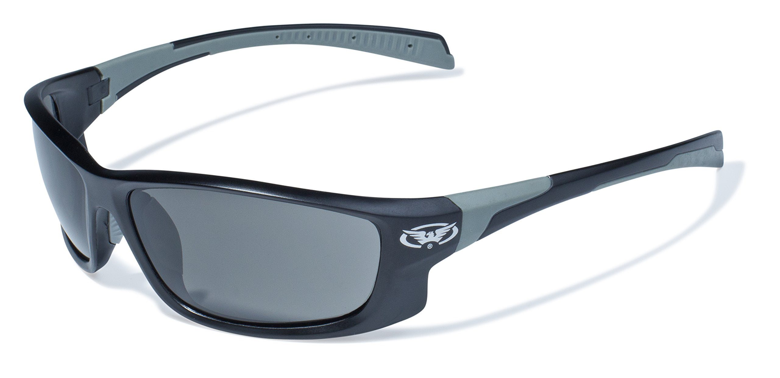 2 Global Vision Hercules 5 Safety Glasses Matte Black Frame Clear & Smoke Lens 