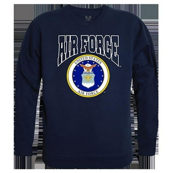 Air Force Graphic Crewneck Sweatshirt, Navy - Medium