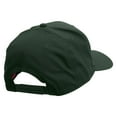 thumbnail image 4 of Captain Abstract Star Shape Embroidered Solid Cotton Twill Pro Style Cap - Dk Green OSFM, 4 of 5