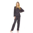 thumbnail image 1 of EZI Womens Long Sleeve Floral Super Soft Stretch Fleece Pajamas, 1 of 6