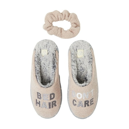 Dearfoams Womens Novelty Chenille Scuff Slippers