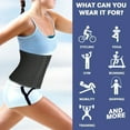 thumbnail image 5 of QRIC Waist Trimmer Sweat Waist Trainer Belts Stomach Wraps for Women Body Shaper, 5 of 5