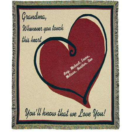 Personalized Grandma We Love You 50&quot; x 60&quot; Tapestry Throw