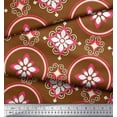 thumbnail image 2 of Soimoi Poly Georgette Fabric Damask Ethnic Print Fabric by Yard 42 Inch Wide, 2 of 3