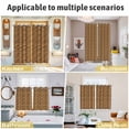 thumbnail image 5 of Vintage Rattan Kitchen Curtains Window Panels, Minimalist Abstract Wicker Texture Brown Insulated Window Treatment Curtain, Grommet Curtains for Bedroom/Living Room/Bathroom, 2 Piece 52"Wx72"L, 5 of 8