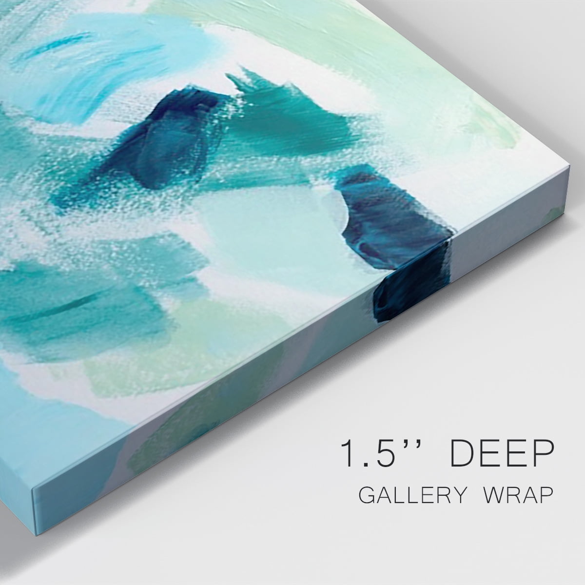 Teal Composition I Premium Gallery Wrapped Canvas - Ready to Hang