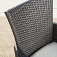 thumbnail image 5 of Dionlynn Outdoor 7 Piece Aluminum Dining Set with Wicker Dining Chairs, 5 of 12