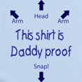 thumbnail image 2 of CafePress - Daddy Proof Blue Body Suit - Long Sleeve Cotton Baby Bodysuit, 2 of 4