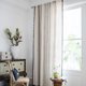 thumbnail image 4 of Cortinas semitransparentes con estampado de lino texturizado para sala de estar, cortinas semitransparentes para dormitorio, con bolsillo para varilla, 4 of 7