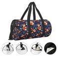 thumbnail image 5 of Fotbe Cute Foxes Pattern Foldable Sports Gym Bag with Wet Dry Pocket, Ultralight Travel Bag, Large Capacity Duffel Bag, Splash Proof Carry on Bag, Overnight Bag, Weekender Bag, 5 of 8